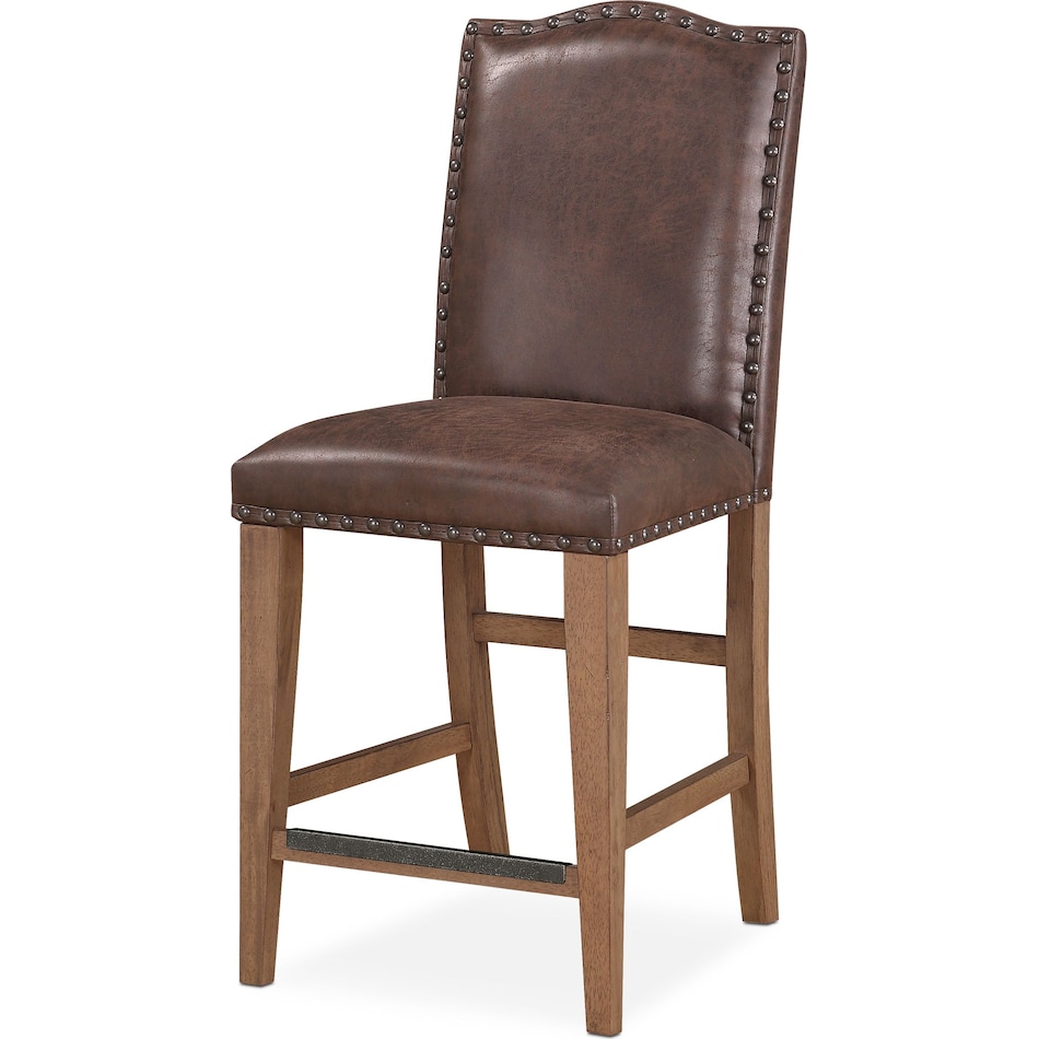 Hampton CounterHeight Upholstered Stool Value City Furniture