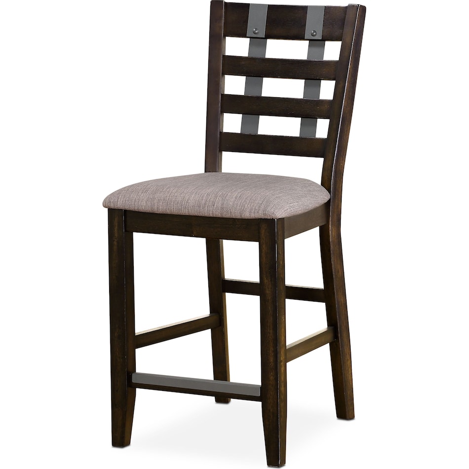 hampton dining dark brown counter height stool   