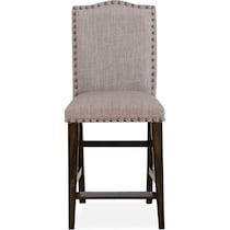 hampton dining dark brown counter height stool   