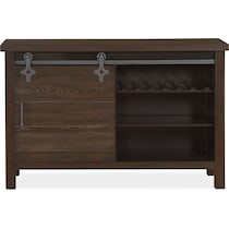 hampton dining dark brown server   