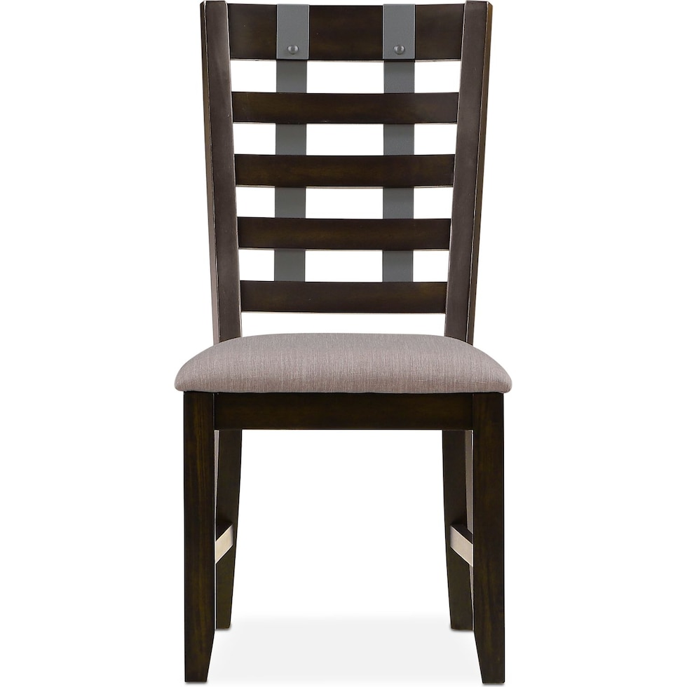 hampton dining dark brown side chair   