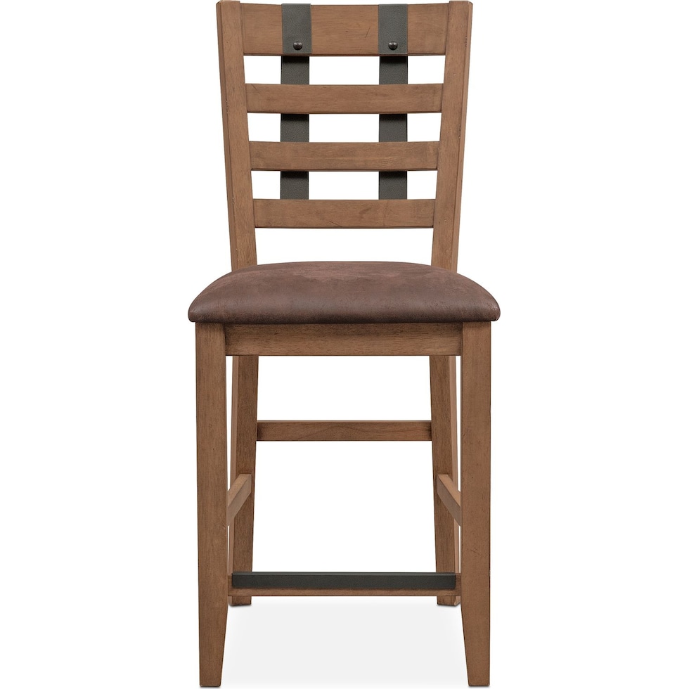 hampton dining light brown counter height stool   