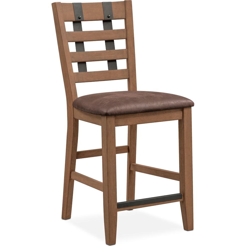 hampton dining light brown counter height stool   