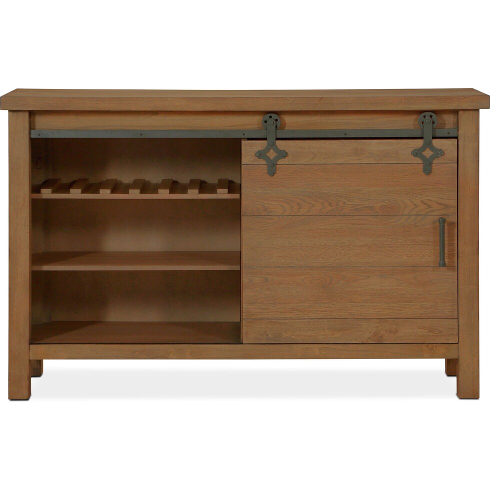 hampton dining light brown server   