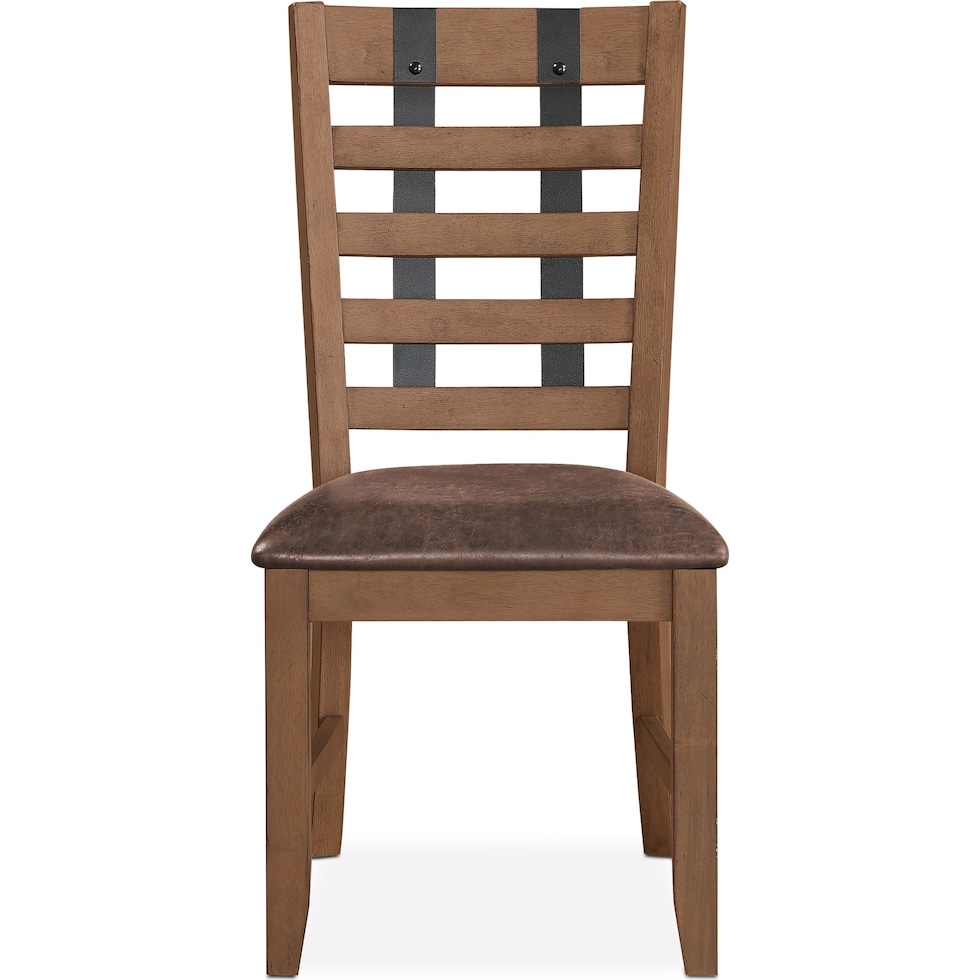 hampton dining light brown side chair   