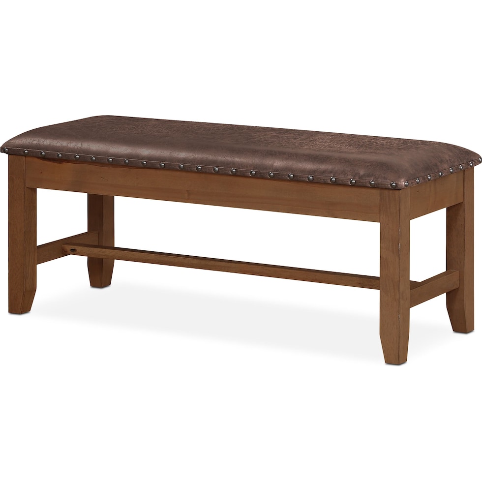 hampton dining light brown storage bench   