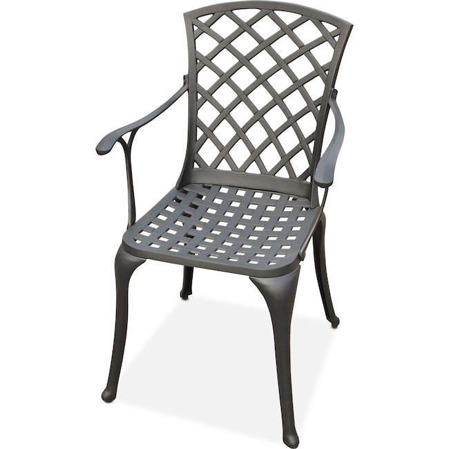 Outdoor Furniture - Hana Outdoor High-Back Arm Chair