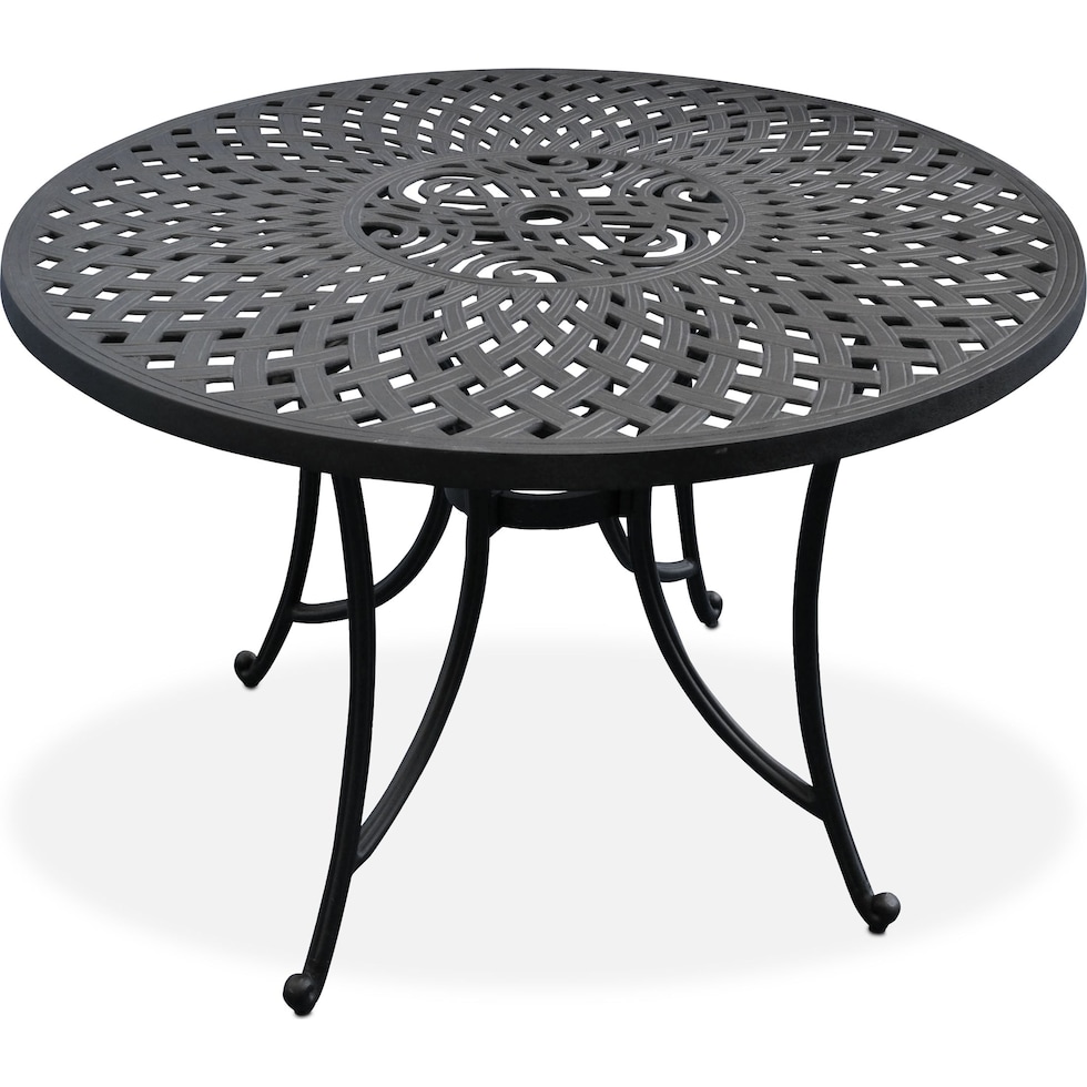 hana outdoor dining black outdoor dining table   
