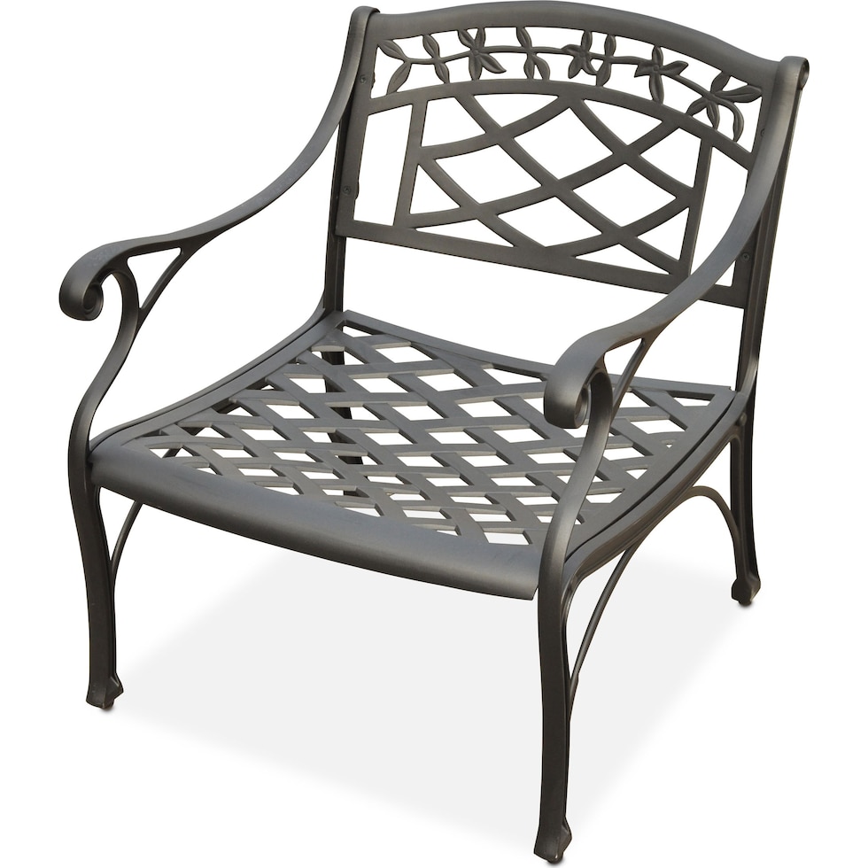 hana outdoor black outdoor chair   