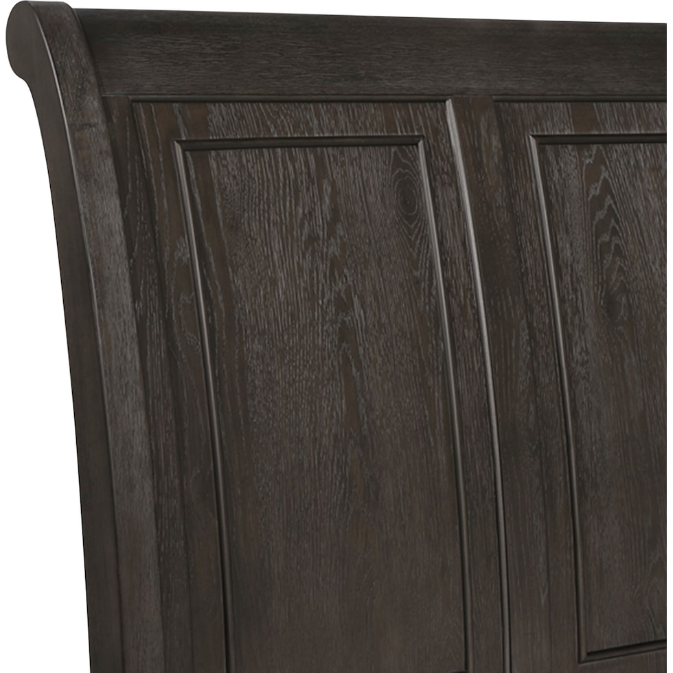hanover bedroom dark brown  pc queen bedroom   