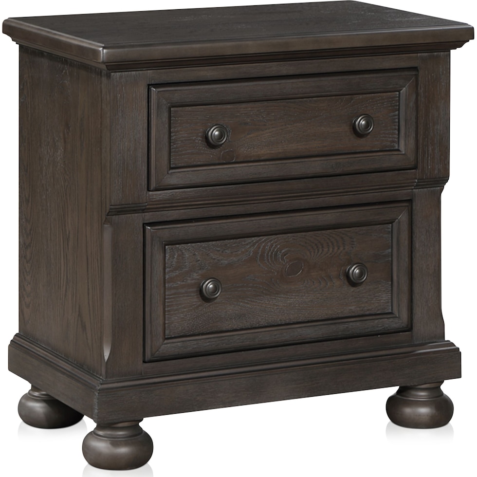 hanover bedroom dark brown  pc king bedroom   