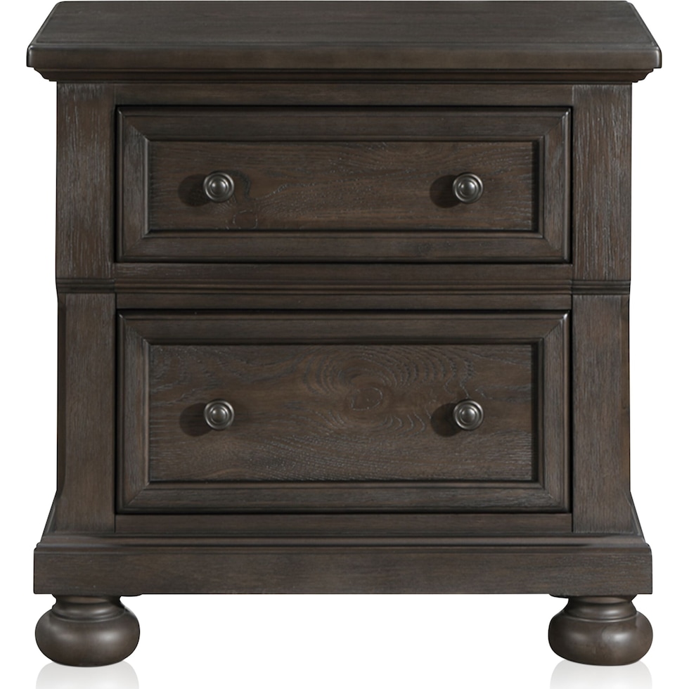 hanover bedroom dark brown  pc king bedroom   