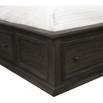 hanover bedroom dark brown  pc king bedroom   