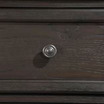 hanover bedroom dark brown  pc king bedroom   