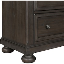 hanover bedroom dark brown  pc king bedroom   