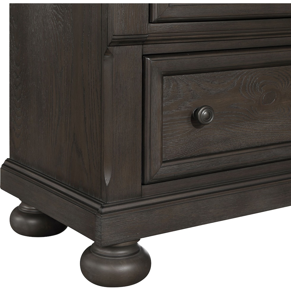 hanover bedroom dark brown  pc king bedroom   