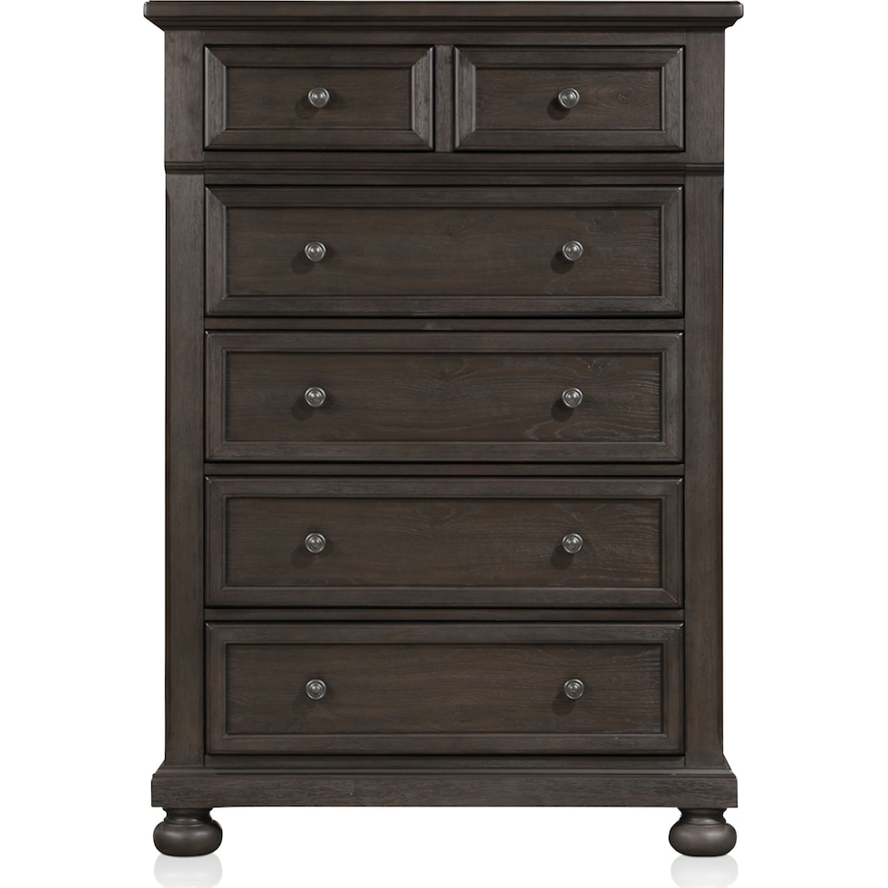hanover bedroom dark brown chest   