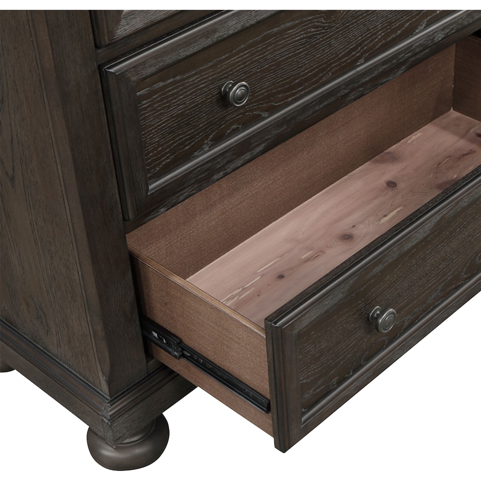 hanover bedroom dark brown chest   