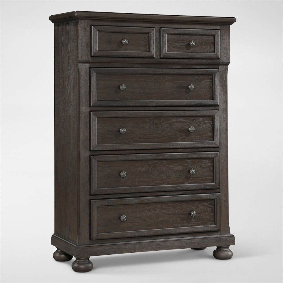 hanover bedroom dark brown chest   