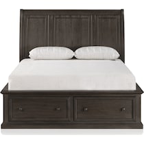 hanover bedroom dark brown queen bed   