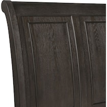 hanover bedroom dark brown queen bed   