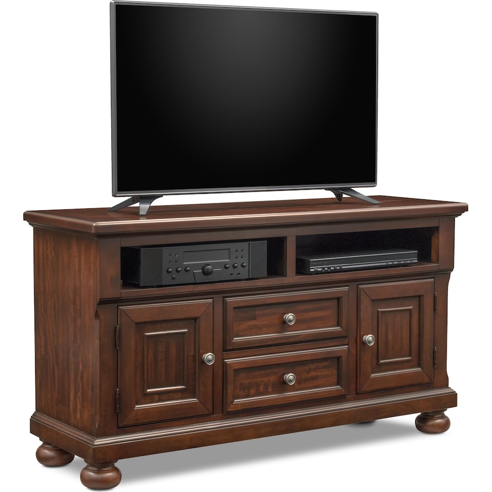 hanover occasional dark brown tv stand   