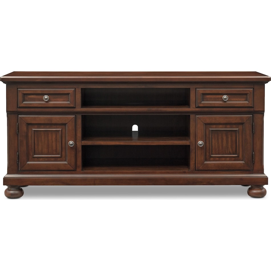 hanover occasional dark brown tv stand   