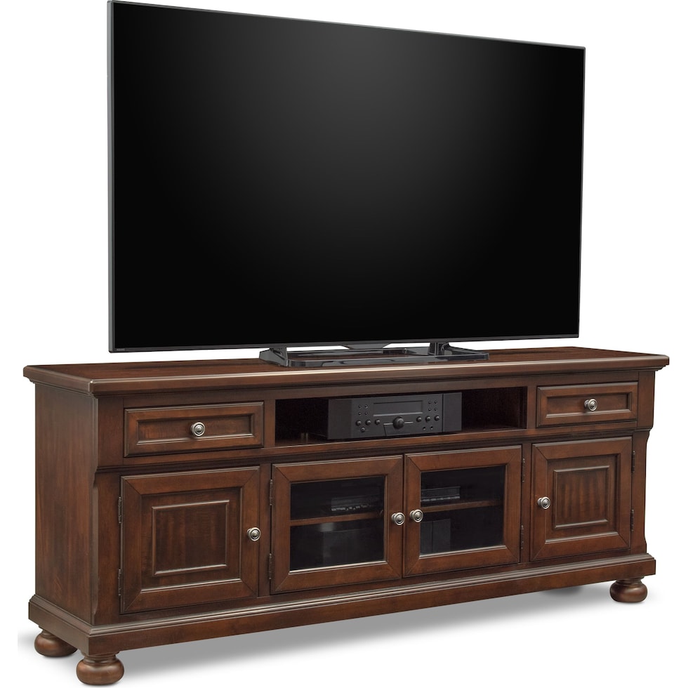 hanover occasional dark brown tv stand   