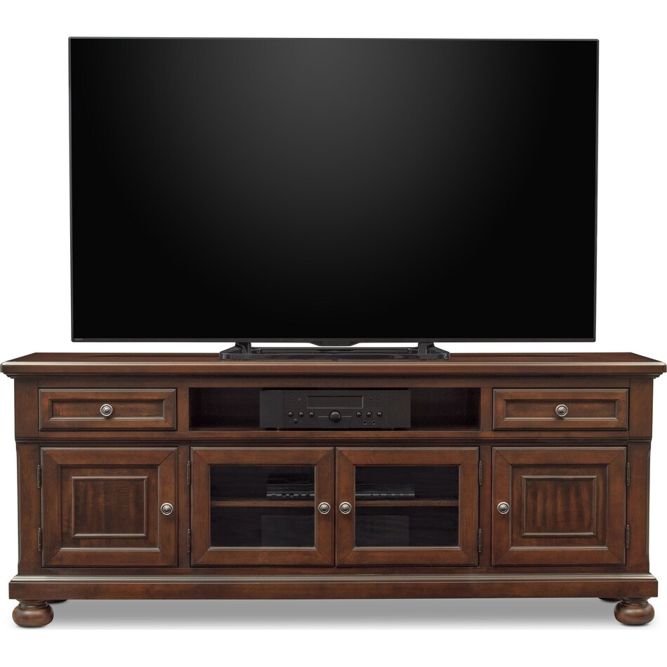 hanover occasional dark brown tv stand   