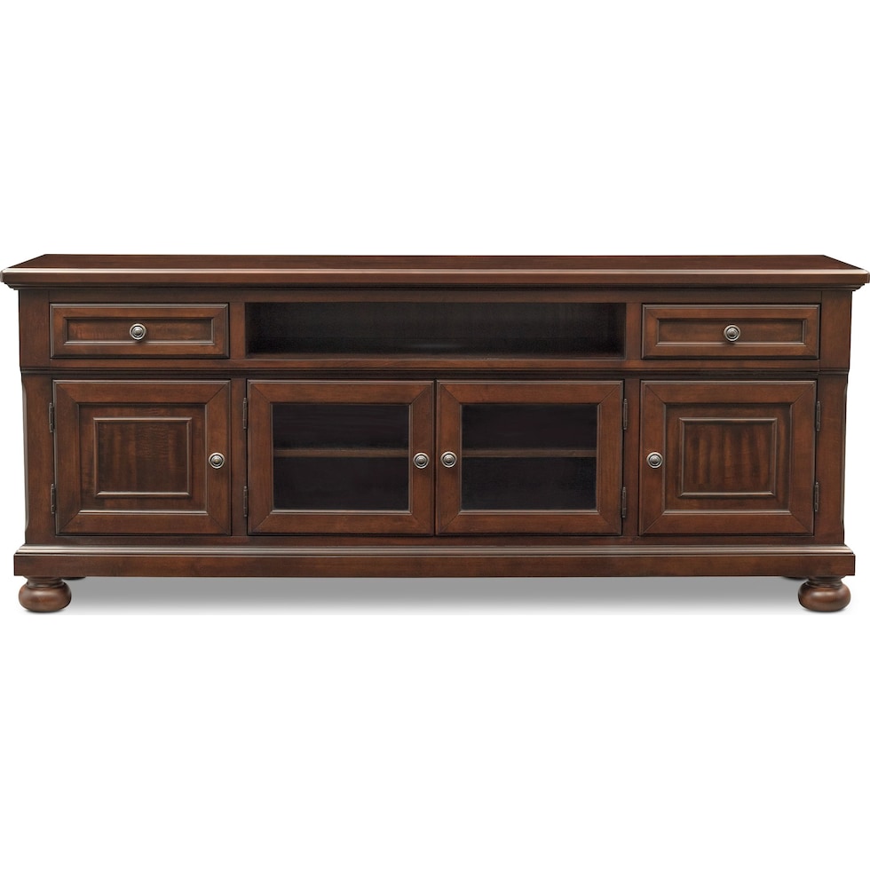 hanover occasional dark brown tv stand   