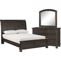 hanover youth bedroom dark brown  pc full bedroom   