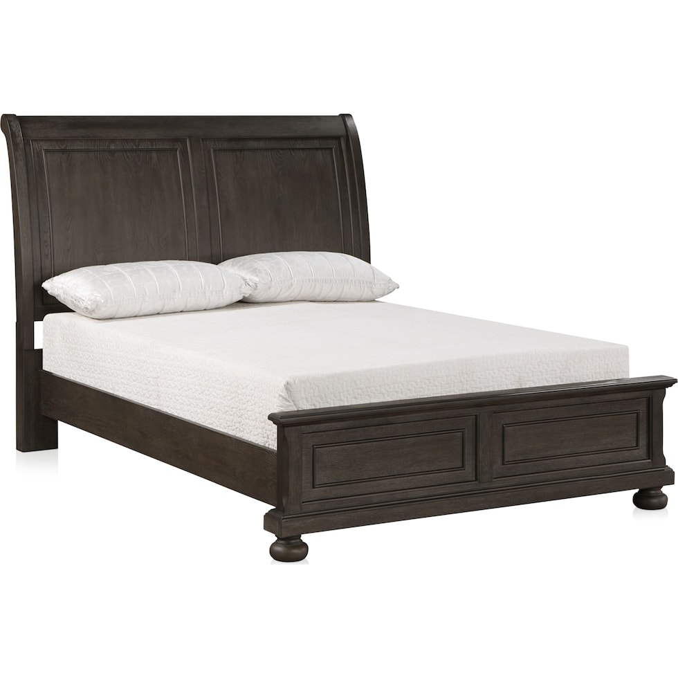 hanover youth bedroom dark brown  pc full bedroom   