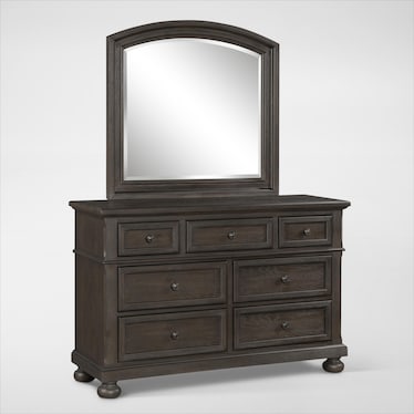 Hanover Youth Dresser and Mirror - Tobacco