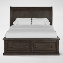 hanover youth bedroom dark brown full bed   