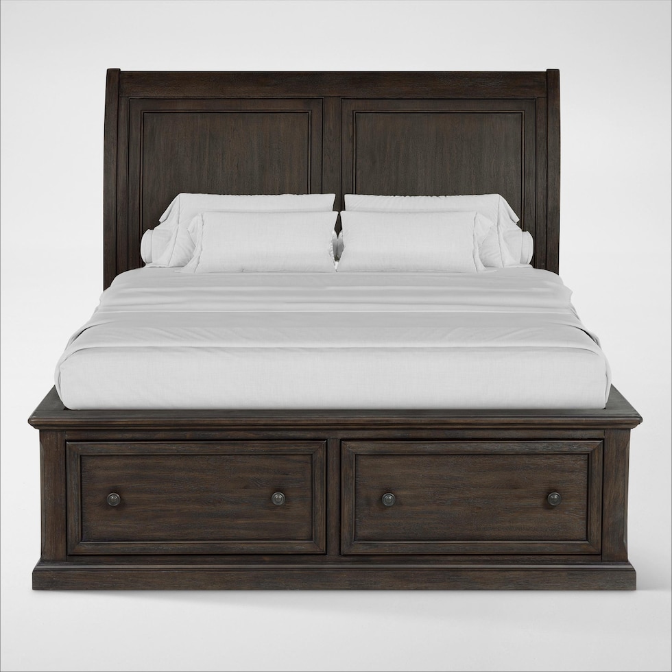 hanover youth bedroom dark brown full bed   