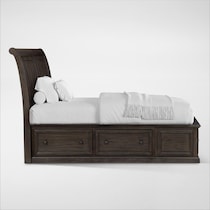hanover youth bedroom dark brown full bed   