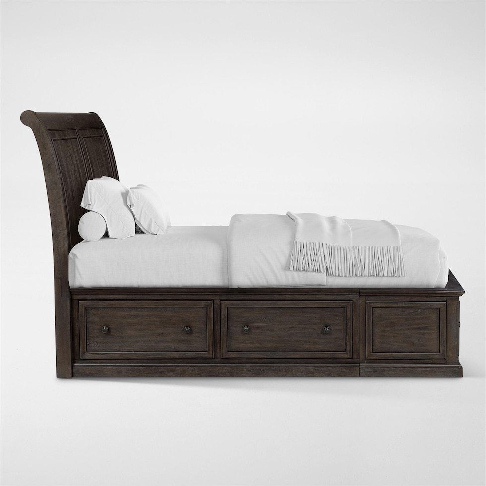 hanover youth bedroom dark brown full bed   