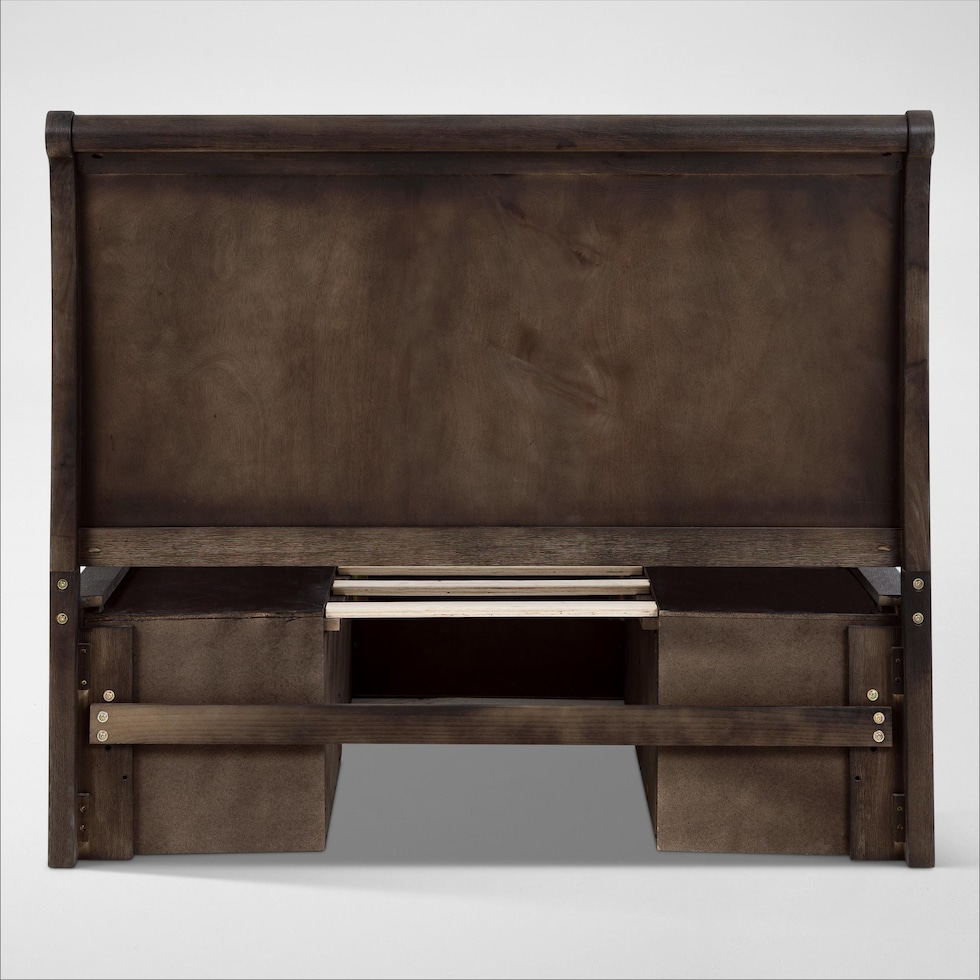 hanover youth bedroom dark brown full bed   