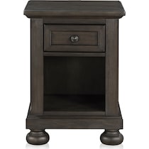 hanover youth bedroom dark brown nightstand   