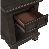 hanover youth bedroom dark brown nightstand   