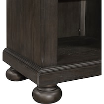 hanover youth bedroom dark brown nightstand   