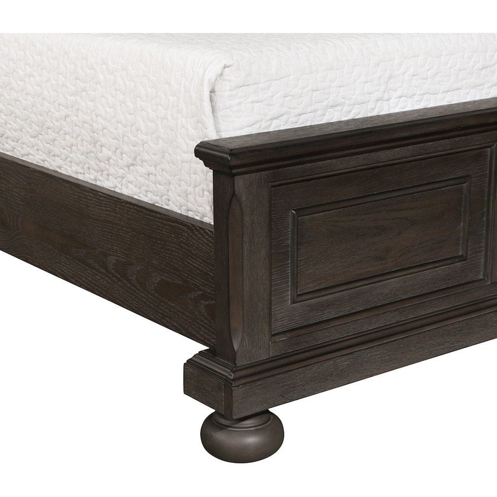 hanover youth bedroom dark brown twin bed   