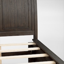 hanover youth bedroom dark brown twin bed   