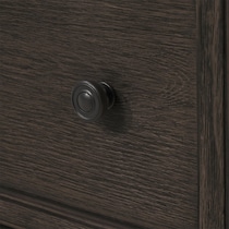 hanover youth bedroom dark brown twin bed   