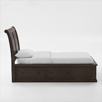 hanover youth bedroom dark brown twin bed   