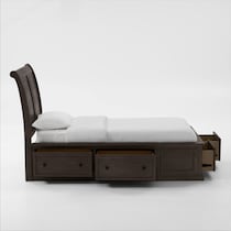 hanover youth bedroom dark brown twin bed   