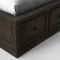 hanover youth bedroom dark brown twin bed   