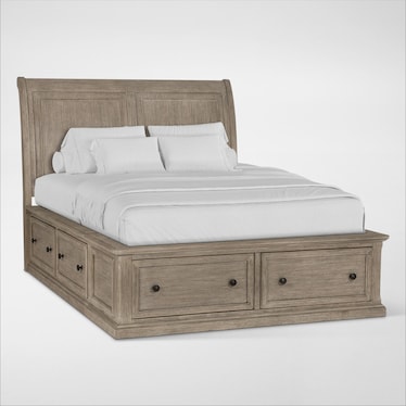 Hanover 5-Piece Storage Bedroom Set with Dresser and Mirror