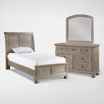 hanover youth bedroom light brown  pc twin bedroom   