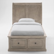 hanover youth bedroom light brown  pc twin bedroom   